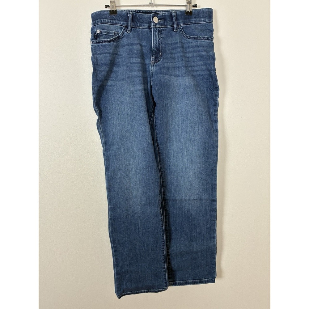 Lee Modern‎ Series Total Freedom Dark Wash Straight Leg Stretch Jeans Sz 8
